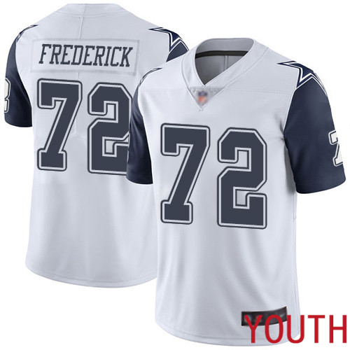 Youth Dallas Cowboys Limited White Travis Frederick 72 Rush Vapor Untouchable NFL Jersey